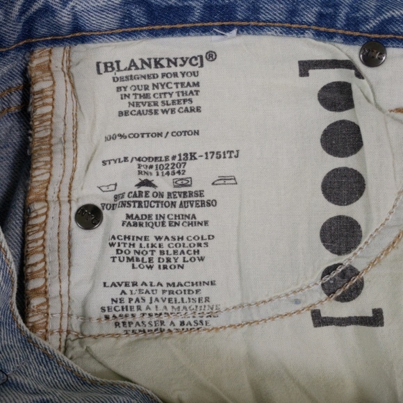 [BLANKNYC] High Rise Tapered Jeans Black Laces NWT - Picture 8 of 8